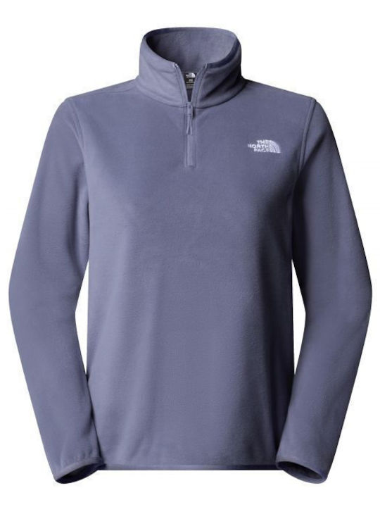 100 Glacier 1/4 Winter Women's Fleece Blouse with Zipper Twilight Galaxy