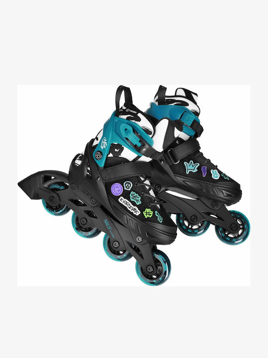 Nils Inline Adjustable Rollers Turquoise Adults