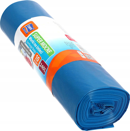 RAVI Trash Bags Capacity 240lt 150x120cm 10pcs Blue