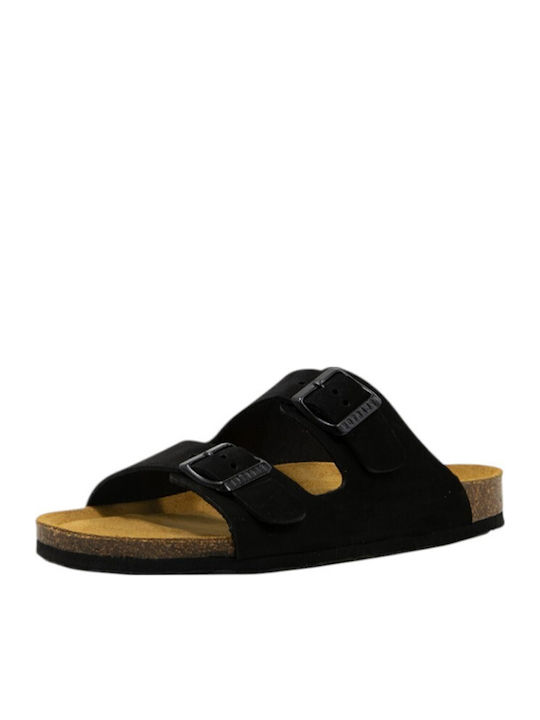 Δερμάτινα Γυναικεία Σανδάλια Black Nude