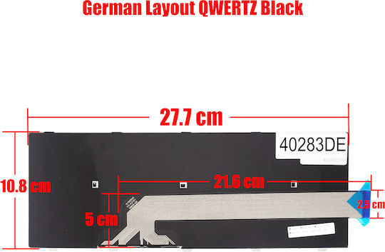 Немска Клавиатура За Лаптоп German Laptop Keyboard Dell Inspiron 14 3442 5447 3459 Latitude 3450 3460 3470 3480 051chy 0fdkh0 Pk1313pza00 06xwmr V147125as1 De Черна Код 40283de