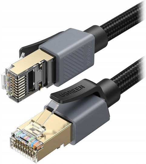 Ugreen F/FTP Cat.8 (40Gbps) Καλώδιο Δικτύου Ethernet 5m Μαύρο