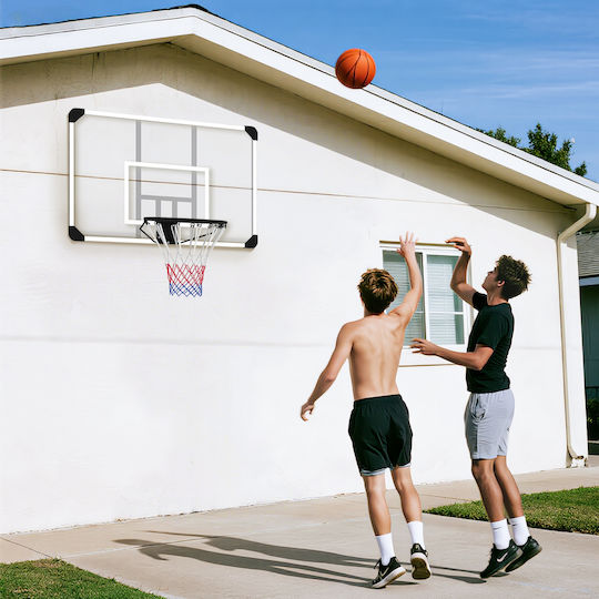 Sportnow Coș de Baschet cu Panou 113 x 73 cm și Plasă de Baschet