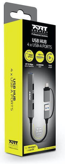 Docking Station Port Connect Port Connect Hub Usb 4 Ports Slim Combo Btoc