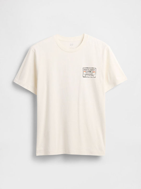 Kurzarm Herrenbluse Ivory Frost