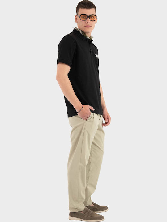 Polo Short Sleeve Blouse Black