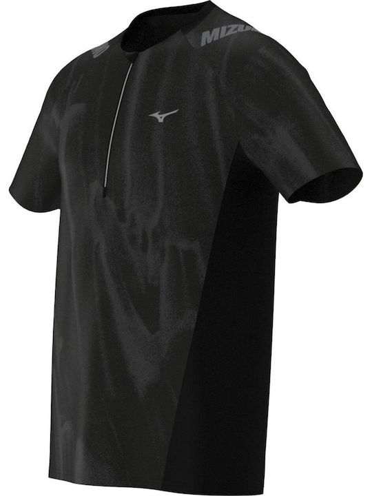 Sportliche Herrenbluse Kurzarm Schwarz