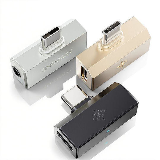 Fiio Snowsky Tiny A Черен – Преносим USB DAC & Усилвател За Слушалки 10-лентов PEQ PCM 384kHz/DSD256 3.5mm + Type-C Зареждане
