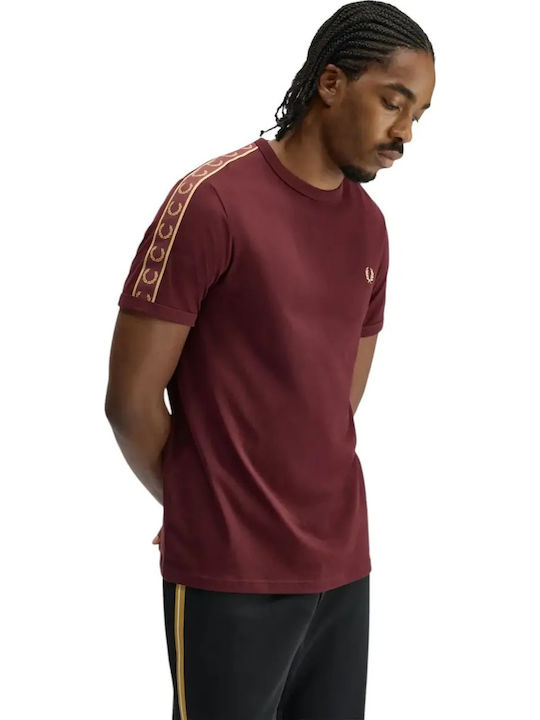Fred Perry Tricou Ringer Burgundy