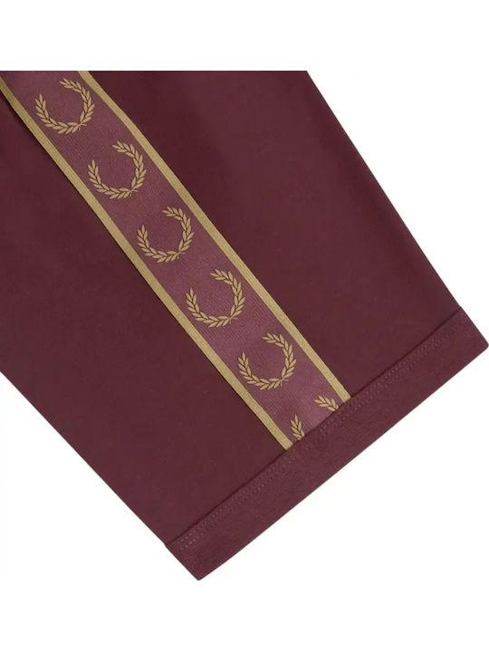 Ringer T-shirt Μπορντό