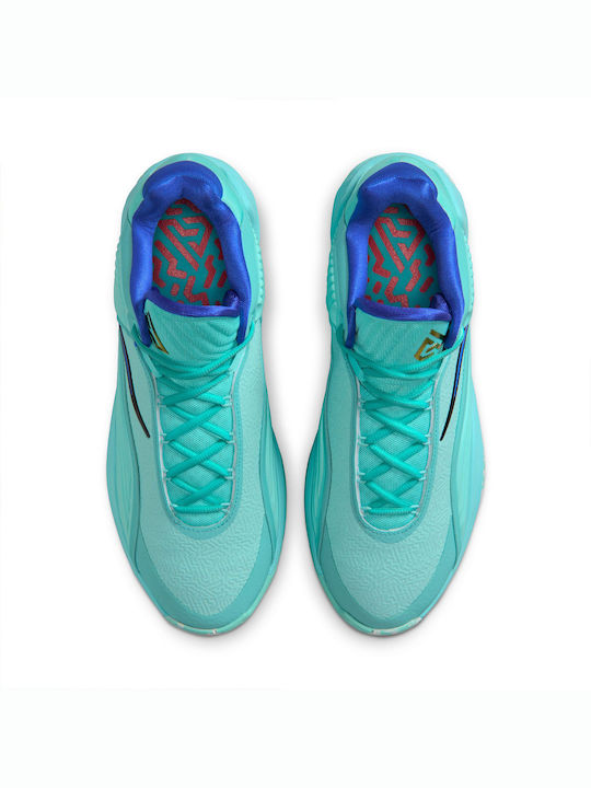 Giannis Freak 7 Light Aqua High Basketball Shoes Light Aqua Racer Blue Summit White Bright Crimson