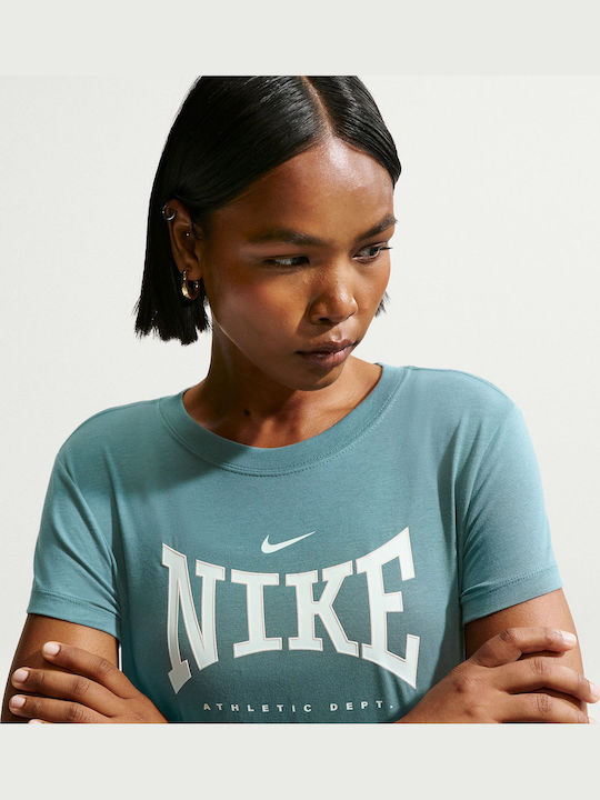 Nsw Γυναικείο Αθλητικό T-shirt Πετρόλ