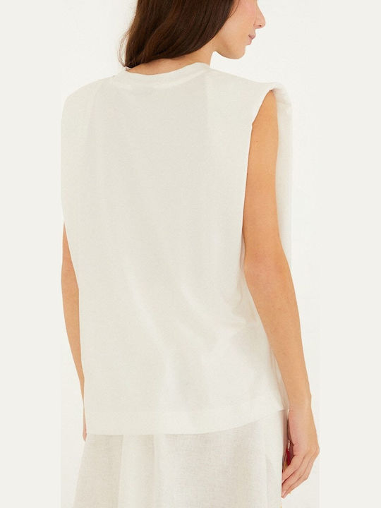 Damen T-shirt Off-White