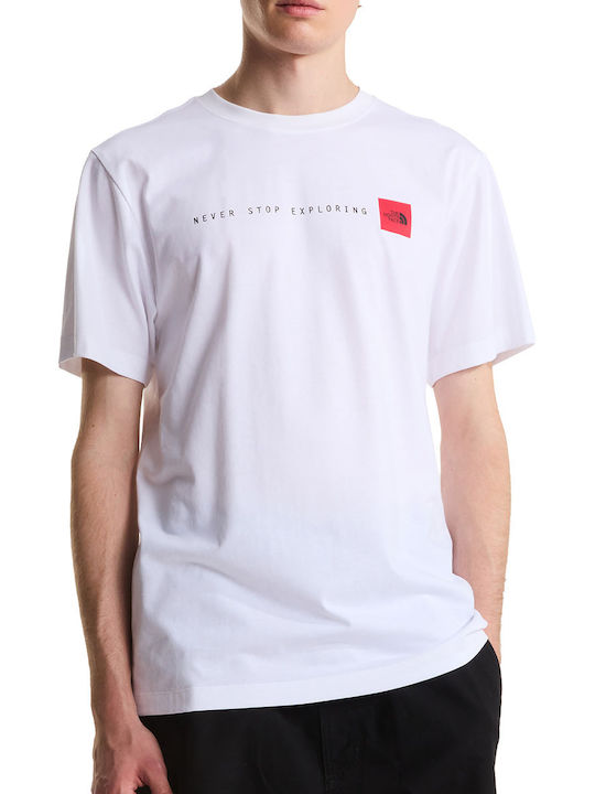 Never Stop Exploring T-shirt Λευκό