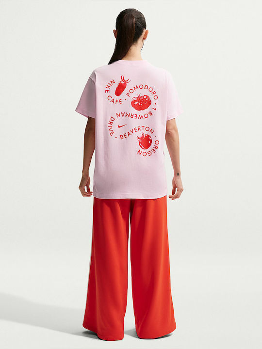Nsw Γυναικείο Oversized T-shirt Ροζ
