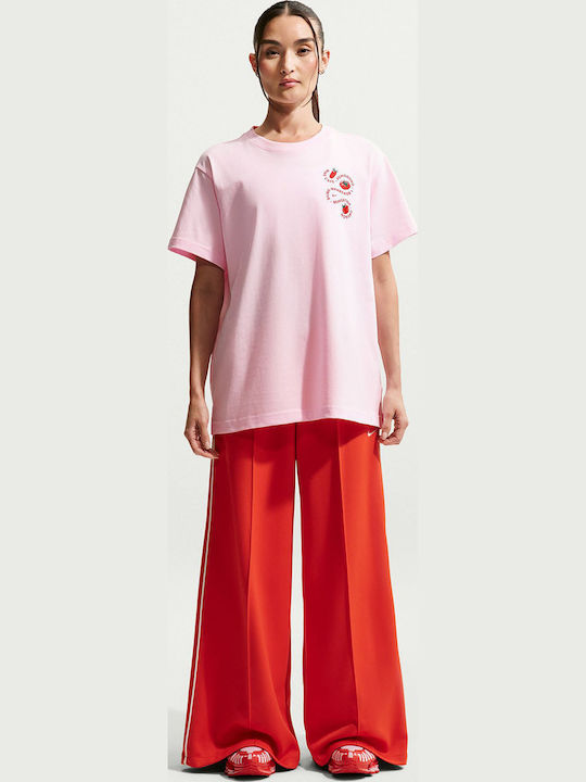 Nsw Γυναικείο Oversized T-shirt Ροζ