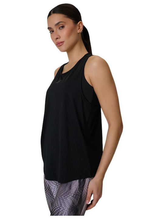 Functional Women's Sleeveless Black Blouse