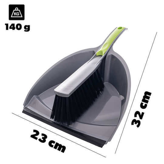 Broom Dustpan 2-in-1 Set Cleaning Sweeping Shovel Brush
