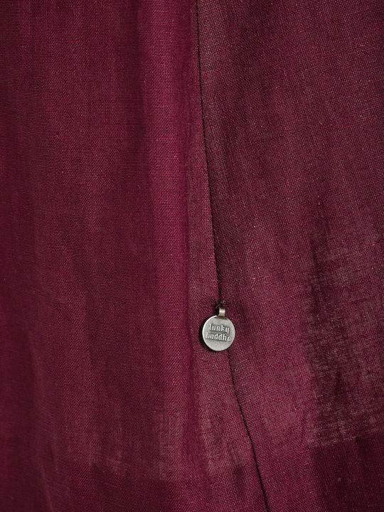 Summer Mini Dress Burgundy