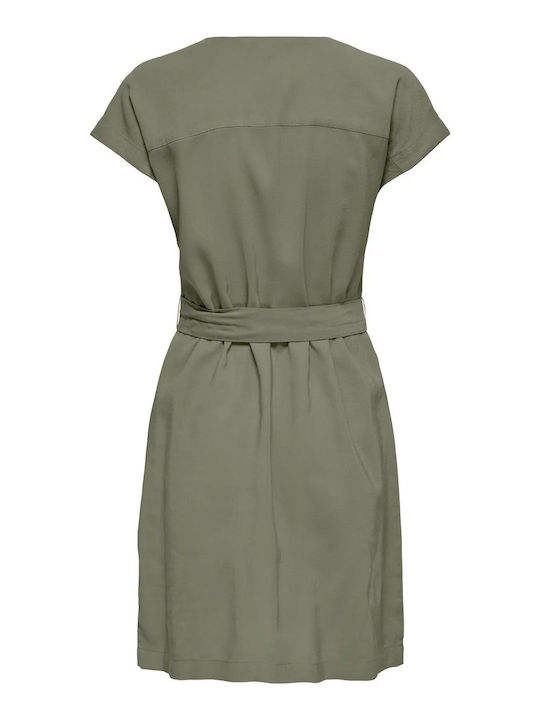 Лятна Mini Рокля-риза Smokey Olive
