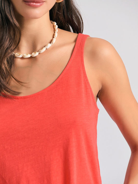 Women's Athletic Blouse Sleeveless Red