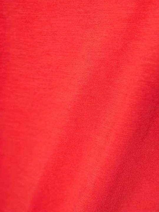 Women's Athletic Blouse Sleeveless Red