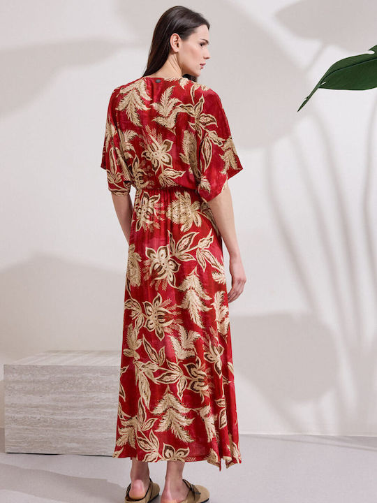 Maxi Hemdkleid Rot