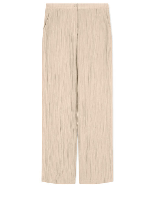Damen Stoffhose Beige