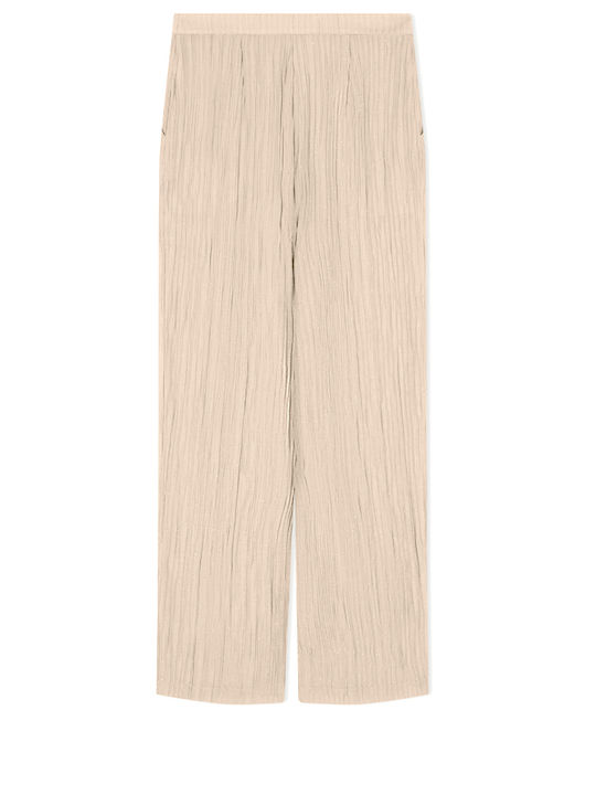Damen Stoffhose Beige