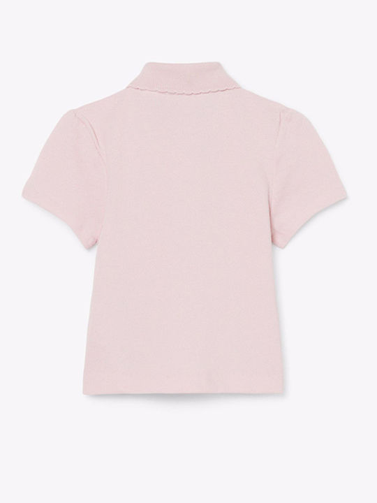 Kids Polo Short-sleeved Light Pink