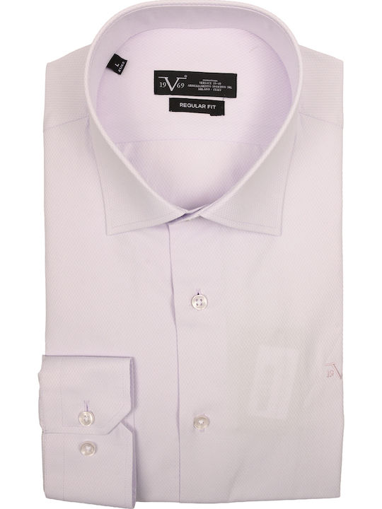 Long Sleeve Shirt In Regular Fit Lilac
