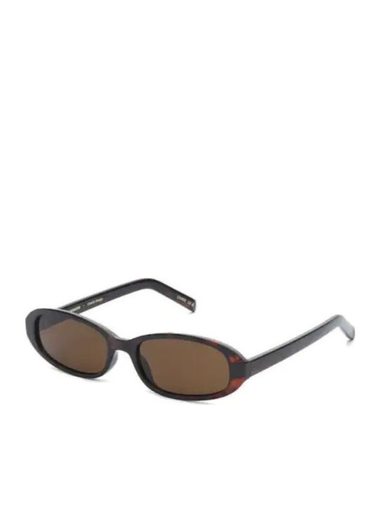 A.Kjaerbede Unisex Sunglasses With Brown Tartaruga Frame And Brown Lens KL2415-008