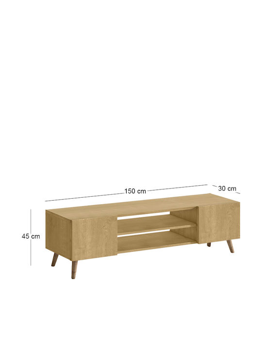 Телевизионно Мебелче Etna Sapphire Oak Дължина 150xДълбочина 30xВисочина 45см
