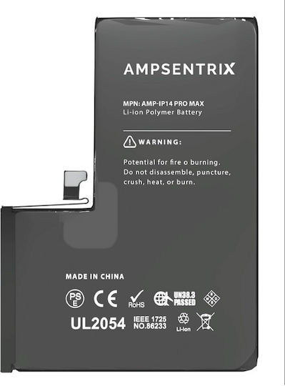 Ampsentrix Συμβατή Μπαταρία Αντικατάστασης για Iphone 14 Pro Max