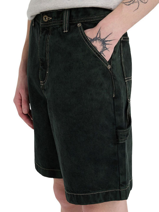 Ανδρική Βερμούδα Τζιν Black Green Tint