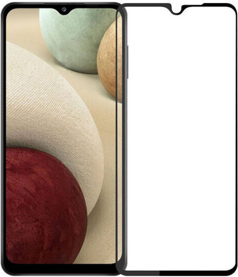 Galaxy A12/m12 Full Glue Full Face Tempered Glass Black (Samsung Galaxy A12, Samsung Galaxy M12)