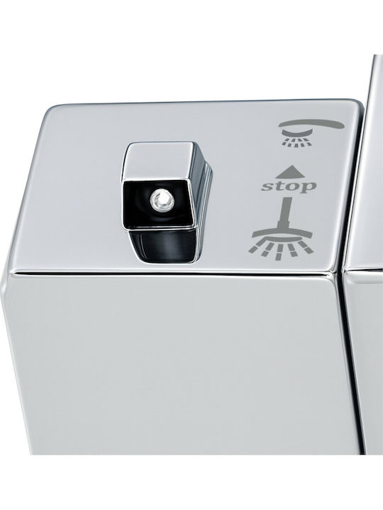 Estiva Koba Mischung Bad/Duscharmatur Thermostatisch Silber