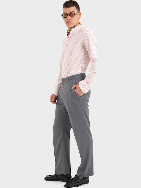 Παντελόνι Ελαστικό σε Tapered Γραμμή Grey