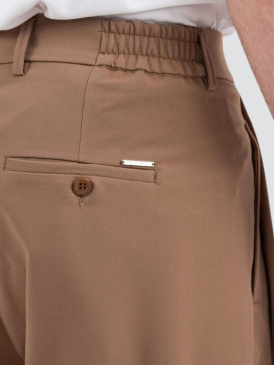 Elastic Trousers in Regular Fit Cinnamon
