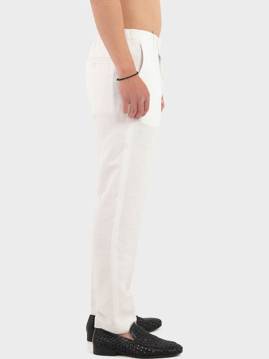 Trousers In Regular Fit Cream
