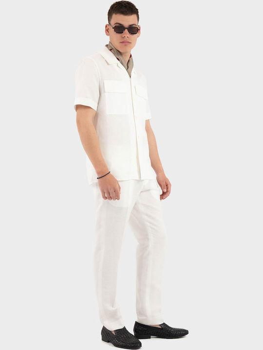 Trousers In Regular Fit Cream