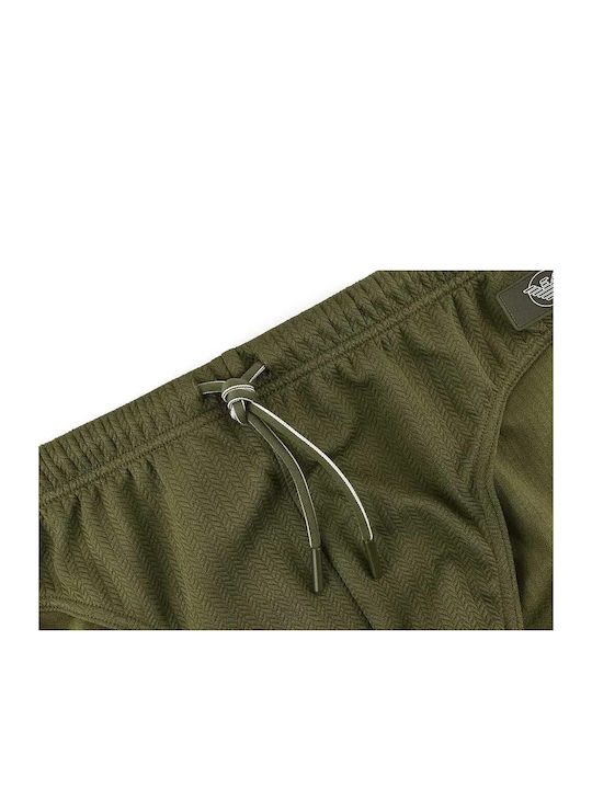 Herren-Bademode Slip Olivgrün