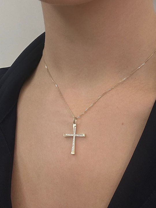 Goldjewels Χρυσός Σταυρός 9Κ