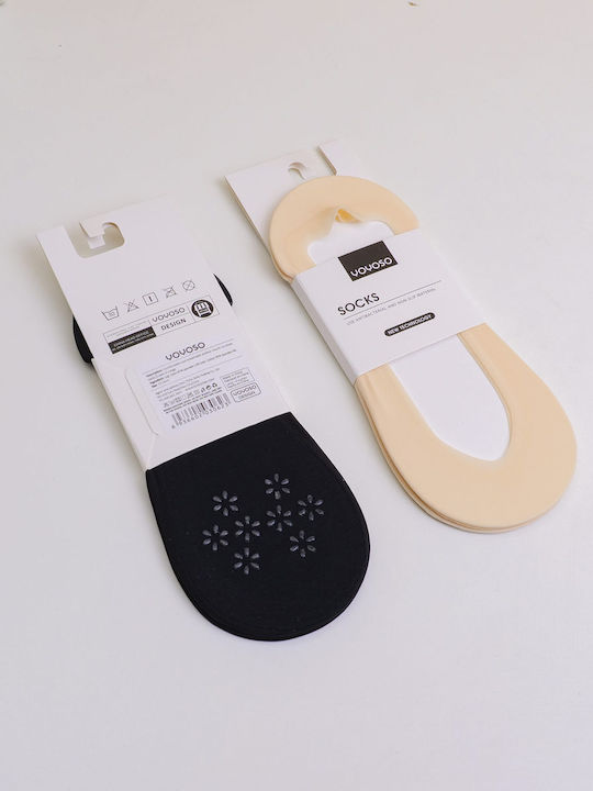 Bequeme Damen Kurze Socken Set 2 Stück Gelbe