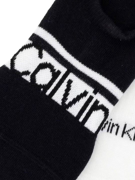 Calvin Klein Ανδρικές Κάλτσες Λευκο- Μαυρο 2Pack