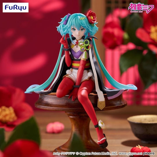 Hatsune Miku Noodle Stopper Miku Flower Fairy Camellia Φιγούρα Αγαλματίδιο 15cm