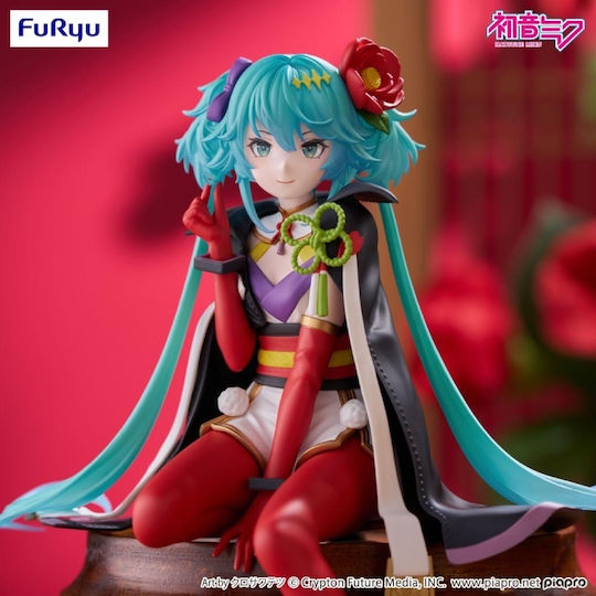 Hatsune Miku Noodle Stopper Miku Flower Fairy Camellia Φιγούρα Αγαλματίδιο 15cm