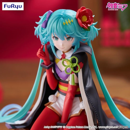 Hatsune Miku Noodle Stopper Miku Flower Fairy Camellia Φιγούρα Αγαλματίδιο 15cm