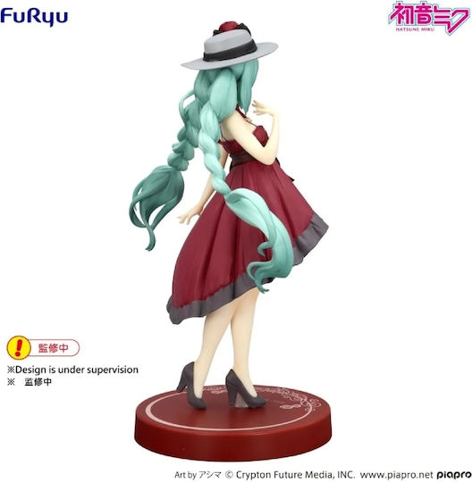 Hatsune Miku Trio-try-it Rochie De Ieșire Hatsune Miku Versiunea Roșie Figurină Statuie 19cm