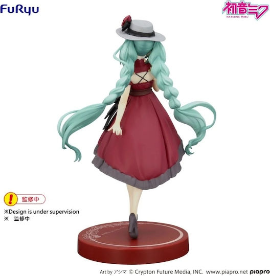 Hatsune Miku Trio-try-it Rochie De Ieșire Hatsune Miku Versiunea Roșie Figurină Statuie 19cm